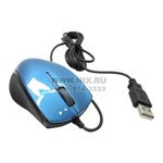 OKLICK Optical Mouse  525XS   Blue&Black  (RTL) USB  3btn+Roll,уменьшенная