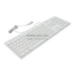 Клавиатура OKLICK Multimedia Keyboard  600M   White  USB  105КЛ+11КЛ М/Мед