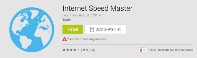 Internet Speed Master андроид
