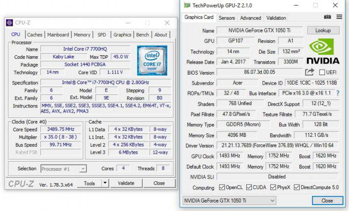какой процессор выбрать для nvidia geforce gtx 1050