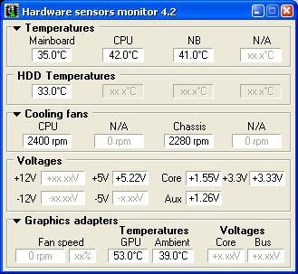 Мониторинг температуры компьютера