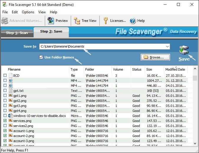 Программа File Scavenger