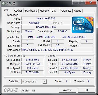  обзор процессора intel core i3 530