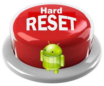 hard reset на android планшете