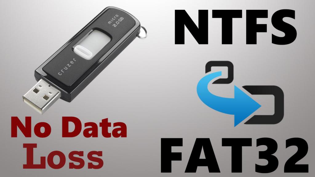 FAT в NTFS USB