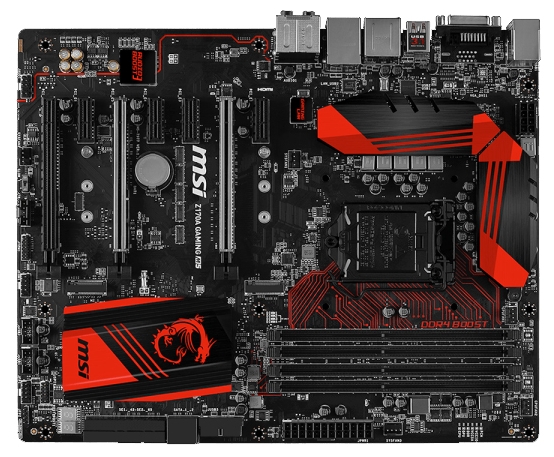 Внешний вид платы модели MSI Z170A GAMING M5