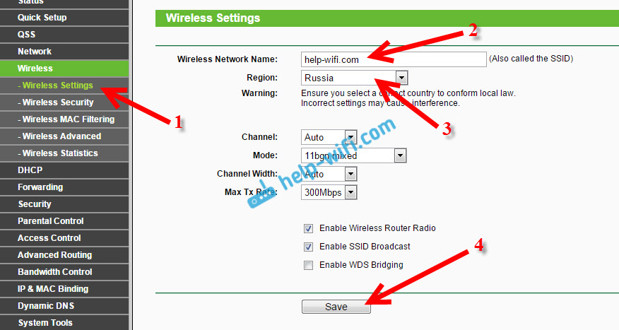 TL-WR841N: настройка Wi-Fi сети