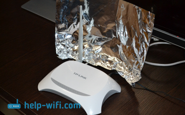 Самодельный усилитель антенны Wi-Fi роутера