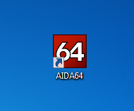 Ярлык установленной программы AIDA64 для просмотра характеристик компьютера
