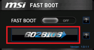 программа MSI Fast Boot