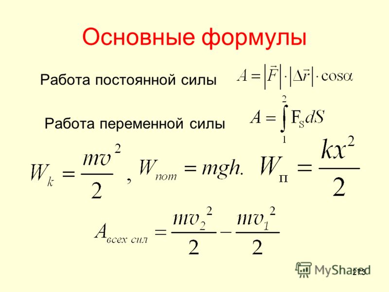 Формулировка работы