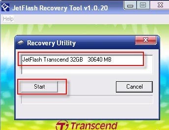 Программа JetFlash Recovery Tool