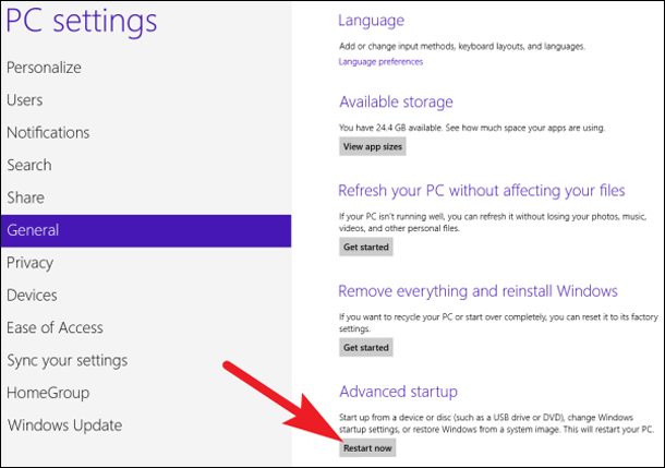 Три способа доступа к меню варианты загрузки Windows 10.