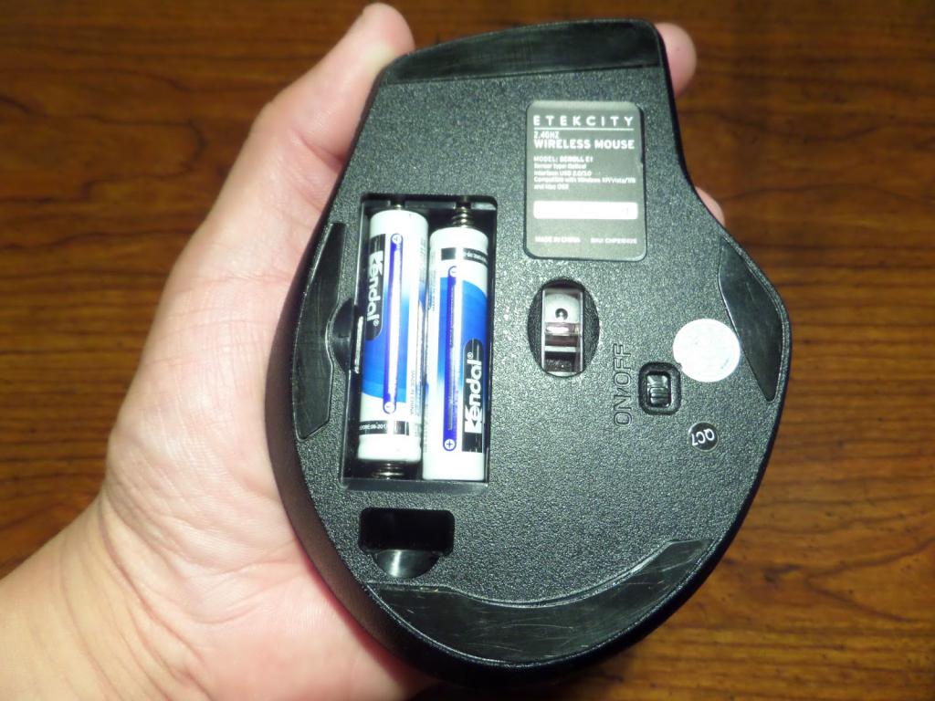 Отказ батареек и кнопка включения мыши