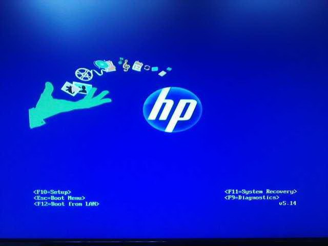 Загрузка HP с диска