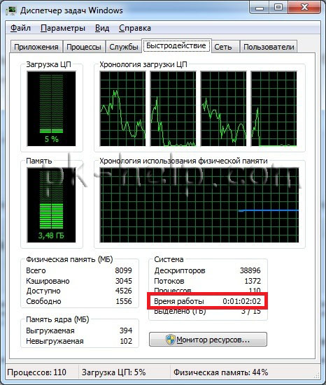 Фото Определяем время загрузки Windows workstation