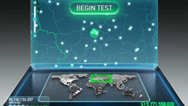 Сервис проверки скорости Интернета Speed Test