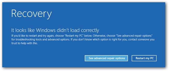 Windows 10 - режим восстановления