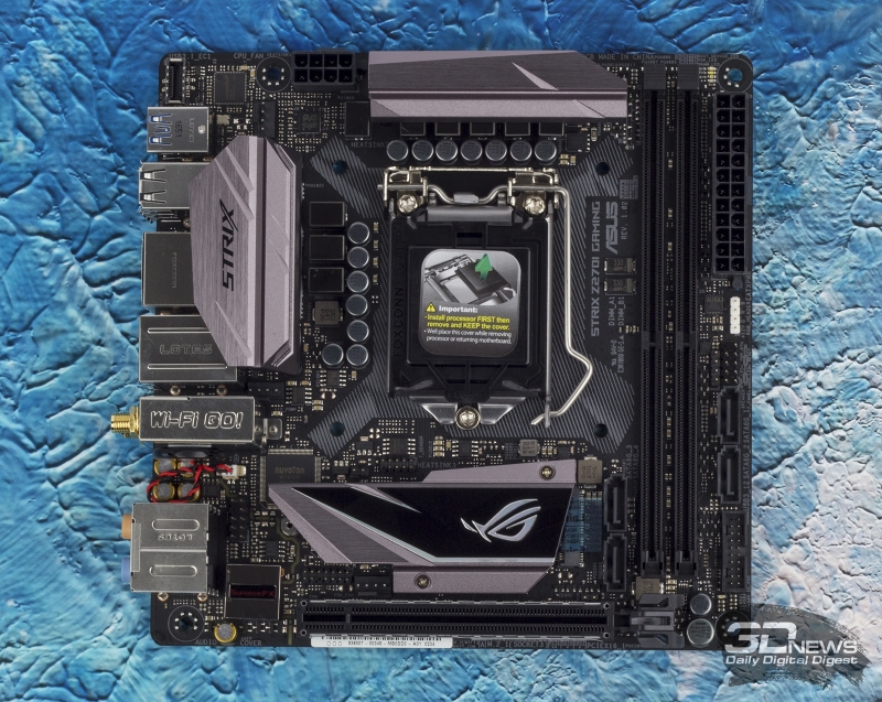 ASUS ROG Strix Z270I Gaming — одна из самых навороченных матплат форм-фактора mini-ITX