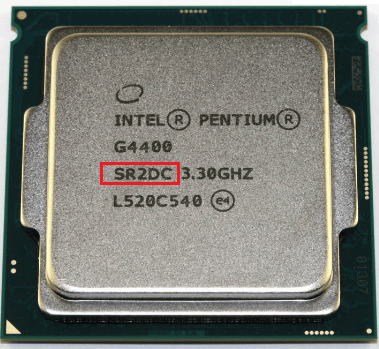 sSpec Number процессора Intel.