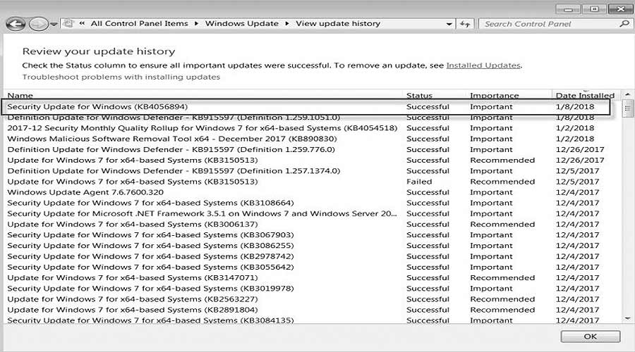 BSOD 0x000000c4 и синий экран в Windows 7 после апдейта KB4056894 - что делать - #Windows7