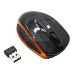OKLICK Wireless Optical Mouse  530SW   Brown&Black  (RTL)  USB 3btn+Roll,  уменьшенная