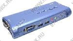 TRENDnet  TK-409K  4-port USB  KVM Switch (клавиатураUSB+мышьUSB+VGA15pin+audio)(+4 кабеля)