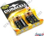 Duracell  MN1500-4 (LR6) Size AA, 1.5V,щелочной  (alkaline)  уп.4  шт.