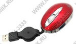 Kreolz Optical Mouse  JM-825K/MC-825sr  Red (RTL)  USB 3btn+Roll,Retractable,  уменьшенная