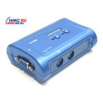 TRENDnet  TK-205K  2-port  KVM Switch (клавиатураPS/2+мышьPS/2+VGA15pin)(+2 кабеля)